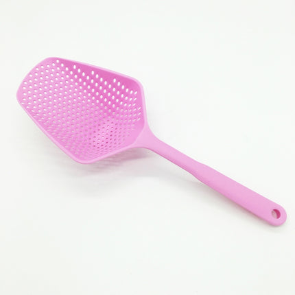 Plastic Drain Shovel Strainers Water Leaking Shovel Kitchen Cooking Ice Shovel Colander(Pink)-garmade.com