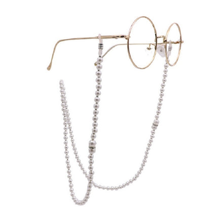 2 PCS Pearl Glasses Chain Anti-slip Artificial Pearl Chain Glasses Rope-garmade.com