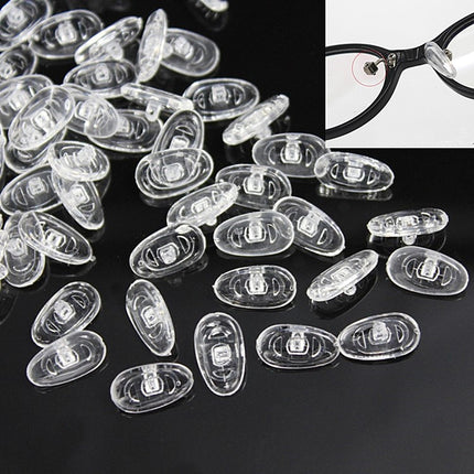 10 Pairs Silicone Screw-type Plastic Coated Non-slip Nose Pad Glasses Frame Accessories-garmade.com