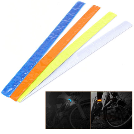 4 PCS Bike Bicycle Cycling Band Arm Leg Pant Reflective Strap Belt Safety Reflector(Yellow)-garmade.com