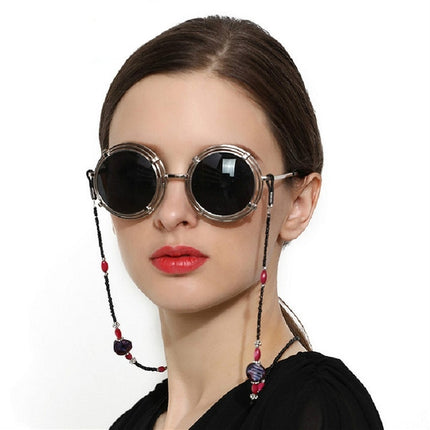 Vintage Sunglasses Antiskid Chain Wild Glasses Chain(Red)-garmade.com