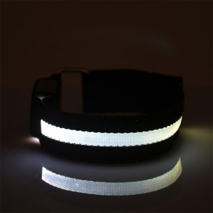 Nylon Night Sports LED Light Armband Light Bracelet, Specification:Battery Version(Colorful)-garmade.com