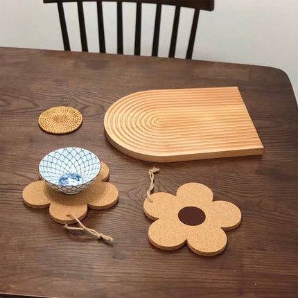 2 PCS Household Heat-insulated Hanging Flower Insulation Pad Table Mat Coasters, Size:L-garmade.com
