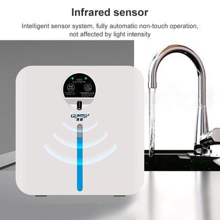 CRUCGRE Intelligent Automatic Induction Soap Dispenser Wall-mounted Foam Hand Washer Disinfector Alcohol Sprayer, CNPlug, Style:Foam Power Supply-garmade.com