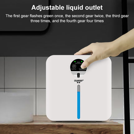 CRUCGRE Intelligent Automatic Induction Soap Dispenser Wall-mounted Foam Hand Washer Disinfector Alcohol Sprayer, CNPlug, Style:Spray Type Wire + Battery-garmade.com