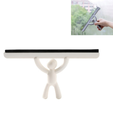 5 PCS Glass Wiper Household Cleaning Tool Bottom Door And Window Cleaning Scraper(White)-garmade.com