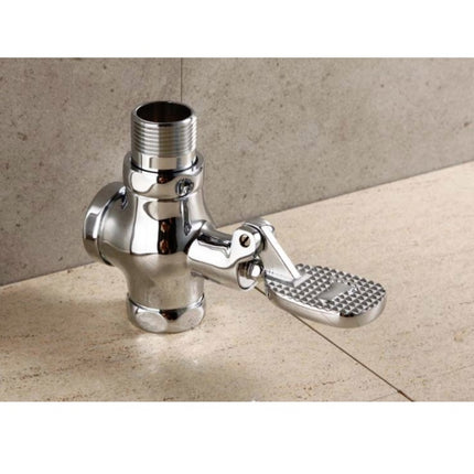 1 Inch Stool Flushing Valve Foot Pedal Urinal Delay Valve Squatting Toilet Flushing Valve, Style:Alloy Small-garmade.com