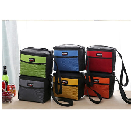 SANNE Picnic Lunch Bag Outdoor Thermos Portable Travel Shoulder Bag Recreation Tourism Equipment(Orange)-garmade.com