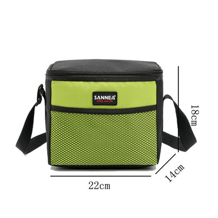 SANNE Picnic Lunch Bag Outdoor Thermos Portable Travel Shoulder Bag Recreation Tourism Equipment(Orange)-garmade.com