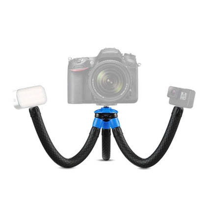 APEXEL APL-JJ07 Portable Hose Octopus Mini Mobile Phone Gopro Camera Selfie Live Stand(Blue Black)-garmade.com