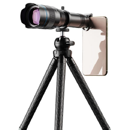 APEXEL APL-JS60XJJ09 All Metal 60X HD External Magnifying Telescope Universal Telephoto Mobile Phone Lens-garmade.com