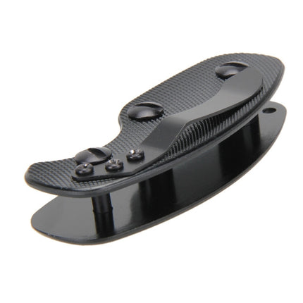 Portable Metal Key Storage Clip with Aluminum Alloy Back Clip(Black)-garmade.com