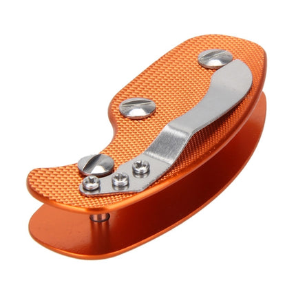 Portable Metal Key Storage Clip with Aluminum Alloy Back Clip(Orange)-garmade.com
