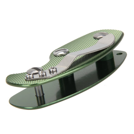 Portable Metal Key Storage Clip with Aluminum Alloy Back Clip(Green)-garmade.com