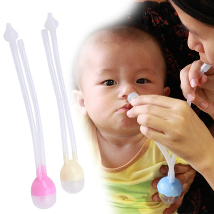 Newborn Baby Safety Nose Cleaner Vacuum Suction Nasal Aspirator Flu Protections Nasal Aspirator Nasal Snot Nose Cleaner Baby(yellow)-garmade.com
