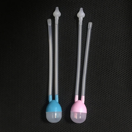 Newborn Baby Safety Nose Cleaner Vacuum Suction Nasal Aspirator Flu Protections Nasal Aspirator Nasal Snot Nose Cleaner Baby(blue)-garmade.com