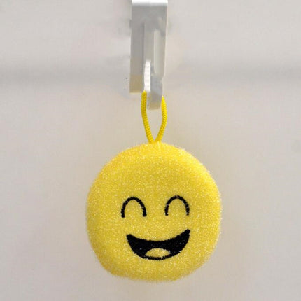 4 PCS/Set Cartoon Smiley Dishwashing Sponge Wipe Kitchen Double-sided Scouring Pad, Style:Acupuncture Rub-garmade.com