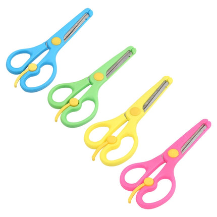 Elastic Safety Scissors Candy-Colored Knife(Green)-garmade.com