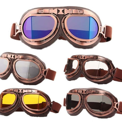 Protective Glasses Dustproof Anti-wind / Sand Riding Motorcycle Goggles Industrial Goggles(Colorful Lens)-garmade.com