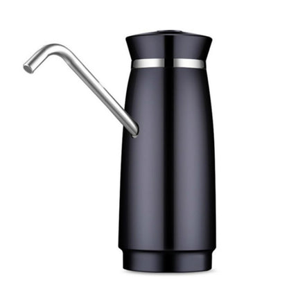 Stainless Steel Automatic Electric Portable Water Pump Dispenser Water Feeder Gallon Drinking Bottle Switch(Black)-garmade.com