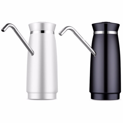 Stainless Steel Automatic Electric Portable Water Pump Dispenser Water Feeder Gallon Drinking Bottle Switch(Black)-garmade.com