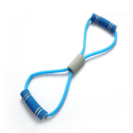 Household Latex Stretch Chest Elastic Rope Eight Character Pull Rope Fitness Equipment(Blue)-garmade.com