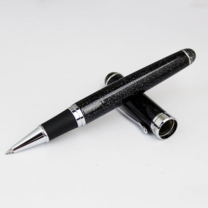 X750 Stationery Stainless Steel Fountain Pen Medium Nib Ink Pens School Oiifice Gift, Nib Size:1.1mm(Black Pattern)-garmade.com