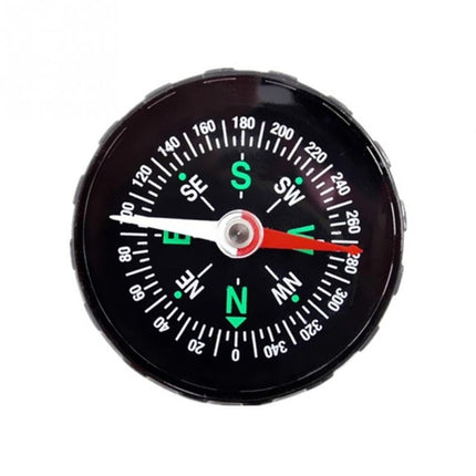 10 PCS DC45 Portable Mini Precise Compass Practical Guider for Camping Hiking North Navigation Survival Button Design Compass, Diameter: 45mm(Black)-garmade.com