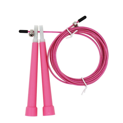 Steel Wire Skipping Skip Adjustable Fitness Jump Rope，Length: 3m(Pink)-garmade.com