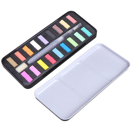 Solid Watercolor Paint Set Portable Drawing Acrylic Art Painting Supplies(18 colors)-garmade.com