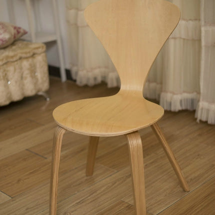 Nordic Style Walnut Office Chair High Bar Table Chair Tea Shop Cafe Lounge Chair-garmade.com