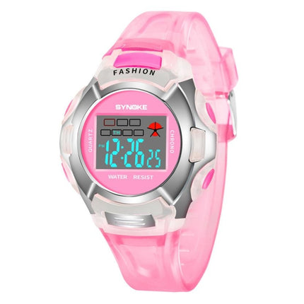 SYNOKE 99329 Waterproof Luminous Sports Electronic Watch for Children(Blue)-garmade.com