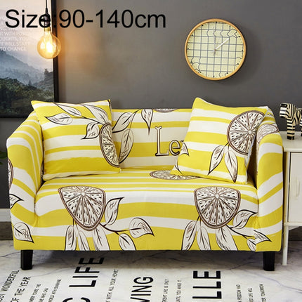 Sofa Covers all-inclusive Slip-resistant Sectional Elastic Full Couch Cover Sofa Cover and Pillow Case, Specification:Single Seat+2 pcs Pillow Case(Lemon)-garmade.com