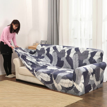 Sofa Covers all-inclusive Slip-resistant Sectional Elastic Full Couch Cover Sofa Cover and Pillow Case, Specification:Single Seat+2 pcs Pillow Case(Raindrop)-garmade.com