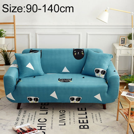 Sofa Covers all-inclusive Slip-resistant Sectional Elastic Full Couch Cover Sofa Cover and Pillow Case, Specification:Single Seat+2 pcs Pillow Case(Cat and Dog)-garmade.com