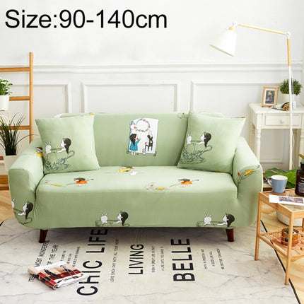 Sofa Covers all-inclusive Slip-resistant Sectional Elastic Full Couch Cover Sofa Cover and Pillow Case, Specification:Single Seat+2 pcs Pillow Case(Little Girl)-garmade.com