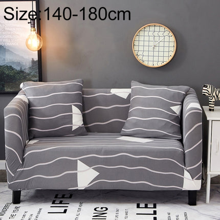 Sofa Covers all-inclusive Slip-resistant Sectional Elastic Full Couch Cover Sofa Cover and Pillow Case, Specification:Two Seat + 2 PCS Pillow Case(Line)-garmade.com