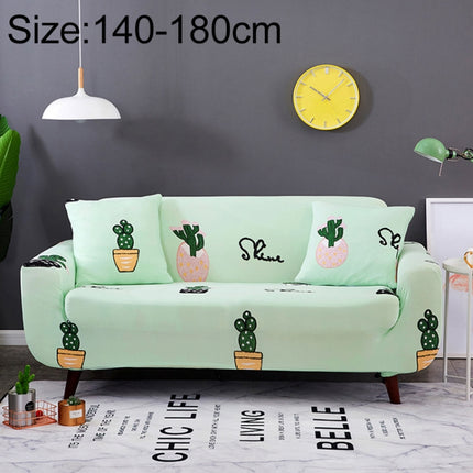 Sofa Covers all-inclusive Slip-resistant Sectional Elastic Full Couch Cover Sofa Cover and Pillow Case, Specification:Two Seat + 2 PCS Pillow Case(The Cactus)-garmade.com