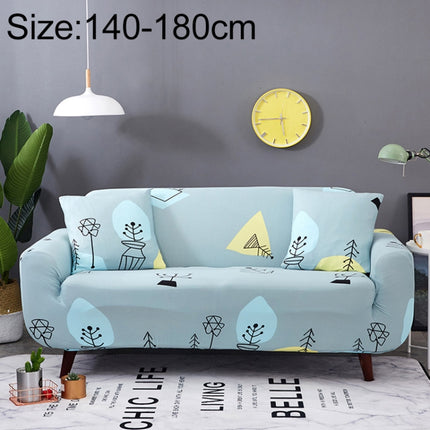 Sofa Covers all-inclusive Slip-resistant Sectional Elastic Full Couch Cover Sofa Cover and Pillow Case, Specification:Two Seat + 2 PCS Pillow Case(Wishing Tree)-garmade.com