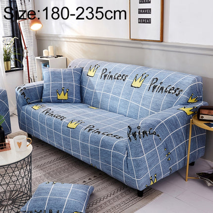 Sofa Covers all-inclusive Slip-resistant Sectional Elastic Full Couch Cover Sofa Cover and Pillow Case, Specification:Three Seat + 2 pcs Pillow Case(Royal Crown)-garmade.com