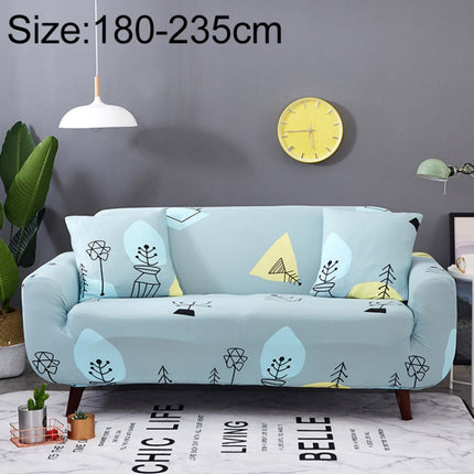 Sofa Covers all-inclusive Slip-resistant Sectional Elastic Full Couch Cover Sofa Cover and Pillow Case, Specification:Three Seat + 2 pcs Pillow Case(Wishing Tree)-garmade.com
