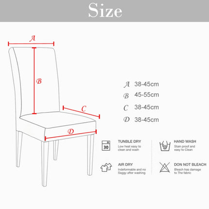 Modern Plain Color Chair Cover Spandex Stretch Elastic Wedding Banquet Chair Covers Dining Seat Cover Pastoral Hotel Cover, Specification:Universal Size(Milk White)-garmade.com