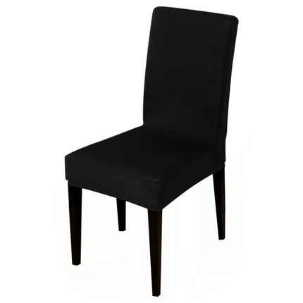 Modern Plain Color Chair Cover Spandex Stretch Elastic Wedding Banquet Chair Covers Dining Seat Cover Pastoral Hotel Cover, Specification:Universal Size(Black)-garmade.com