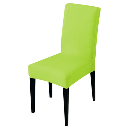 Modern Plain Color Chair Cover Spandex Stretch Elastic Wedding Banquet Chair Covers Dining Seat Cover Pastoral Hotel Cover, Specification:Universal Size(Fruit Green)-garmade.com