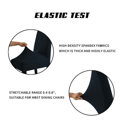 Modern Plain Color Chair Cover Spandex Stretch Elastic Wedding Banquet Chair Covers Dining Seat Cover Pastoral Hotel Cover, Specification:Universal Size(Fruit Green)-garmade.com