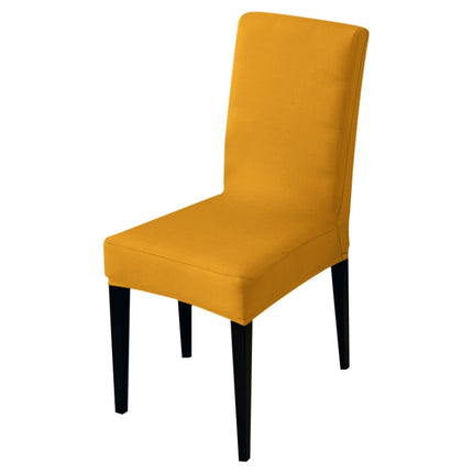 Modern Plain Color Chair Cover Spandex Stretch Elastic Wedding Banquet Chair Covers Dining Seat Cover Pastoral Hotel Cover, Specification:Universal Size(Ginger)-garmade.com