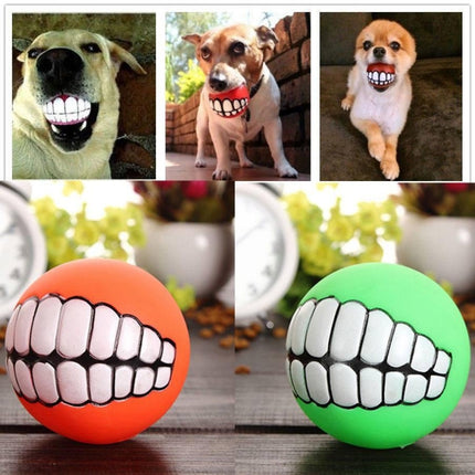 2 PCS Teeth Sounding Bite Dog Toy Pet Supplies, Size:9.0cm(Color Random)-garmade.com