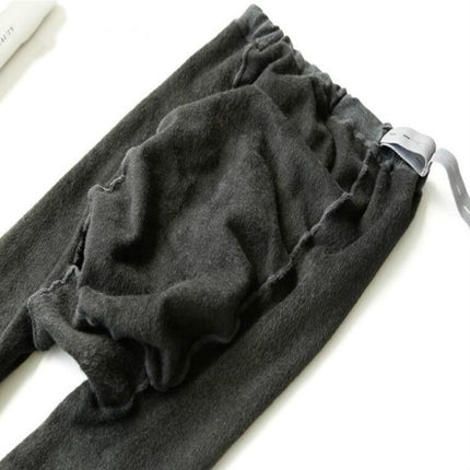 Plus Velvet Pantyhose with Elastic Socks Adjustable Waist Circumference Pregnant Women Leggings, Size:One Size(Black)-garmade.com