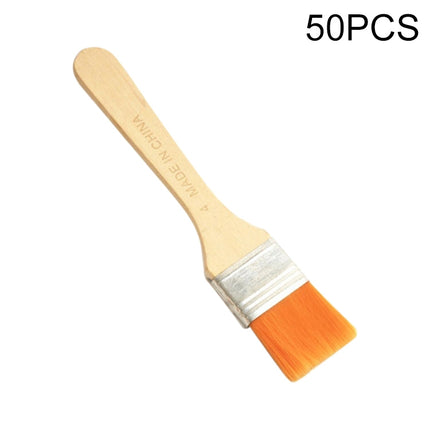 50 PCS Nylon Hair Painting Brush Oil Watercolor Water Powder Paint Brushe(4)-garmade.com
