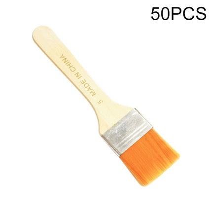 50 PCS Nylon Hair Painting Brush Oil Watercolor Water Powder Paint Brushe(5)-garmade.com